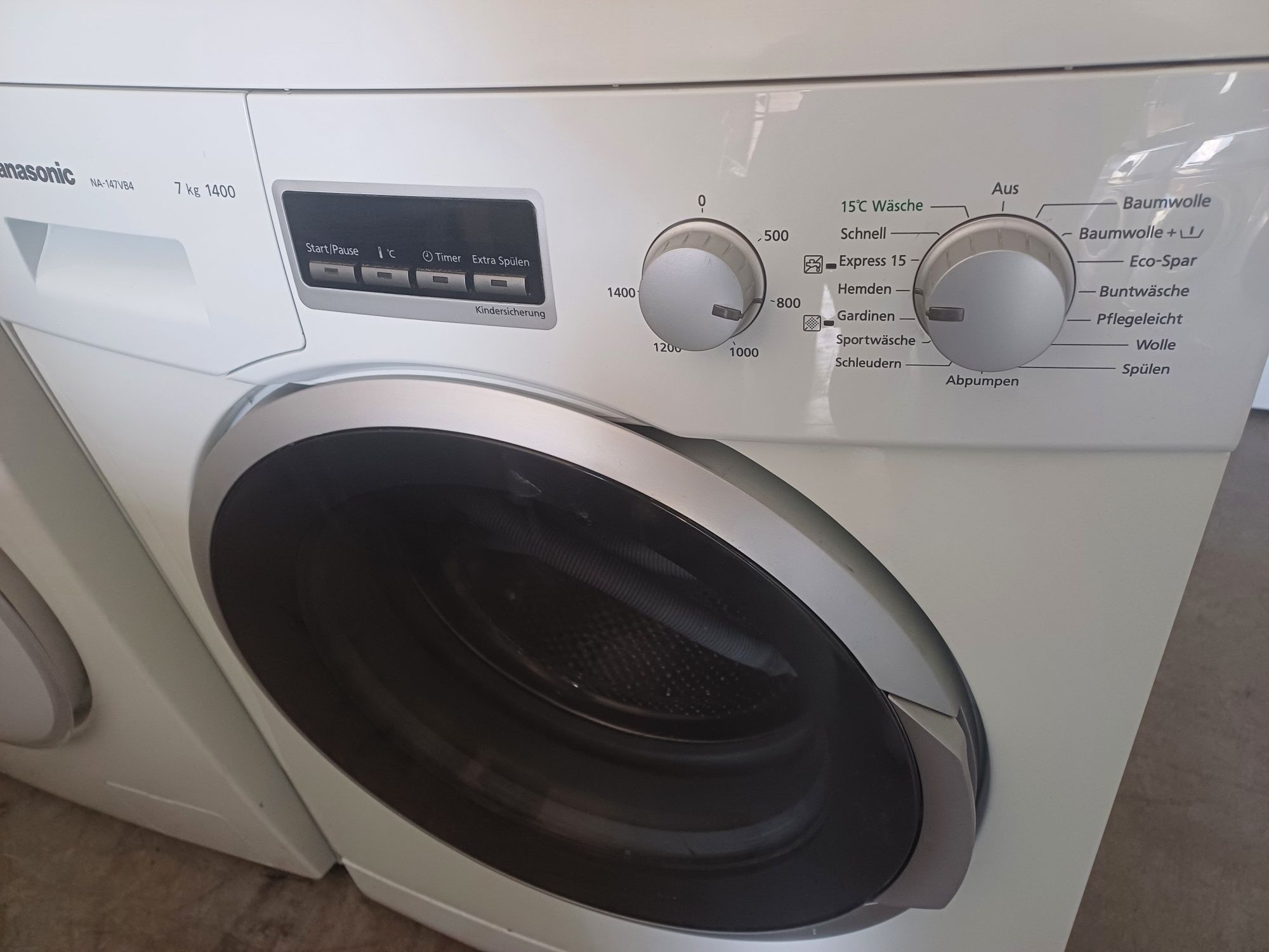 Pralka używana Panasonic 1400obrotów, 7kg wsadu, sprawna