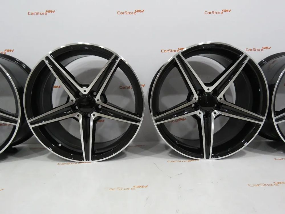 Jantes Look Mercedes AMG 19 x 8j et42 + 9j et 45 5x112 Preto + Polido
