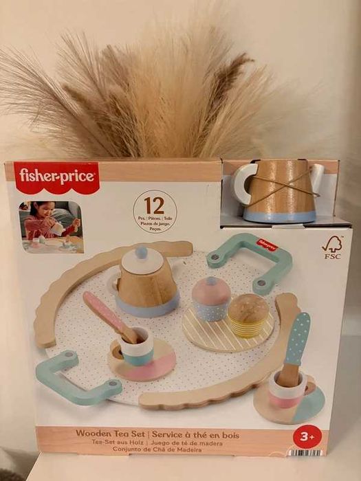 Fisher-Price Czas na podwieczorek Zestaw drewnianych zabawek HXT82
