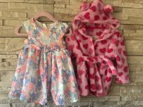 Sukienka wizytowa 68 Smyk i szlafrok gratis 6-12m/ elegancka / wesele