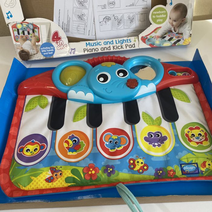 Дитяче піаніно playgro 0+ іграшки розвиваючі інтерактивні музичні