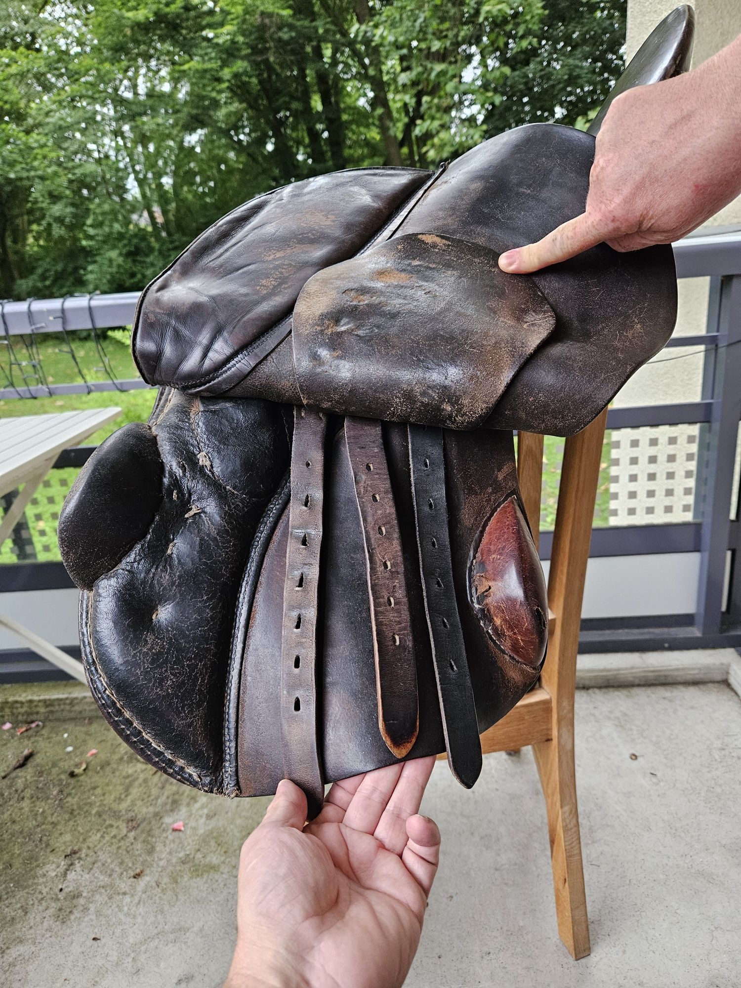 Siodło skokowe 17", używane, Stübben Germany.