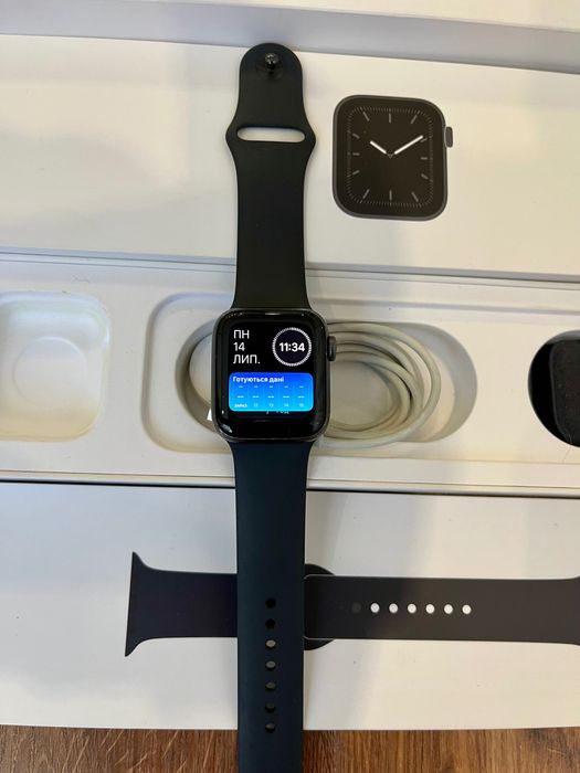 Apple Watch Series 5 40 mm 100% акумулятор з коробкою Епл вотч 5 40 мм