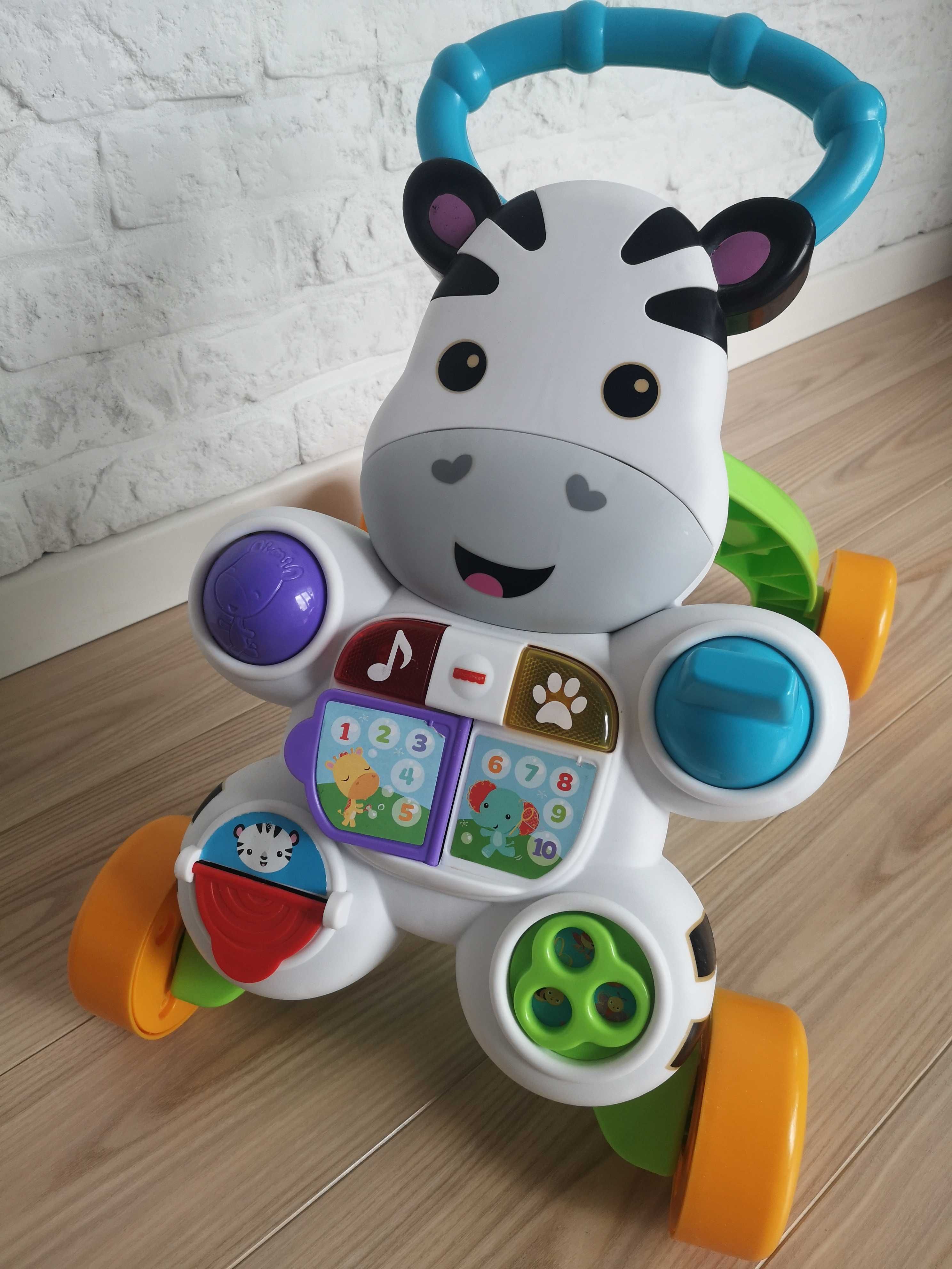 Chodzik interaktywny zebra Fisher-Price.