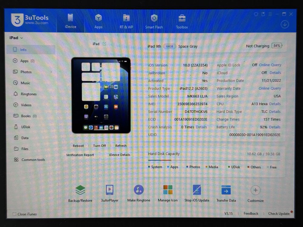 iPad 9. gen. (A2603) - 64GB - Cellular (LTE) - faktura VAT 23%