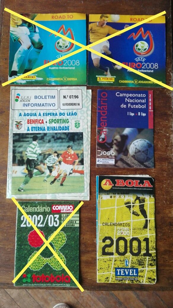 Cromos e cadernetas coleção anos 90