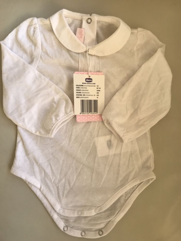 Body primavera menina T12m Chicco novo com etiqueta