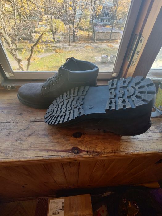 Зимние ботинки замша