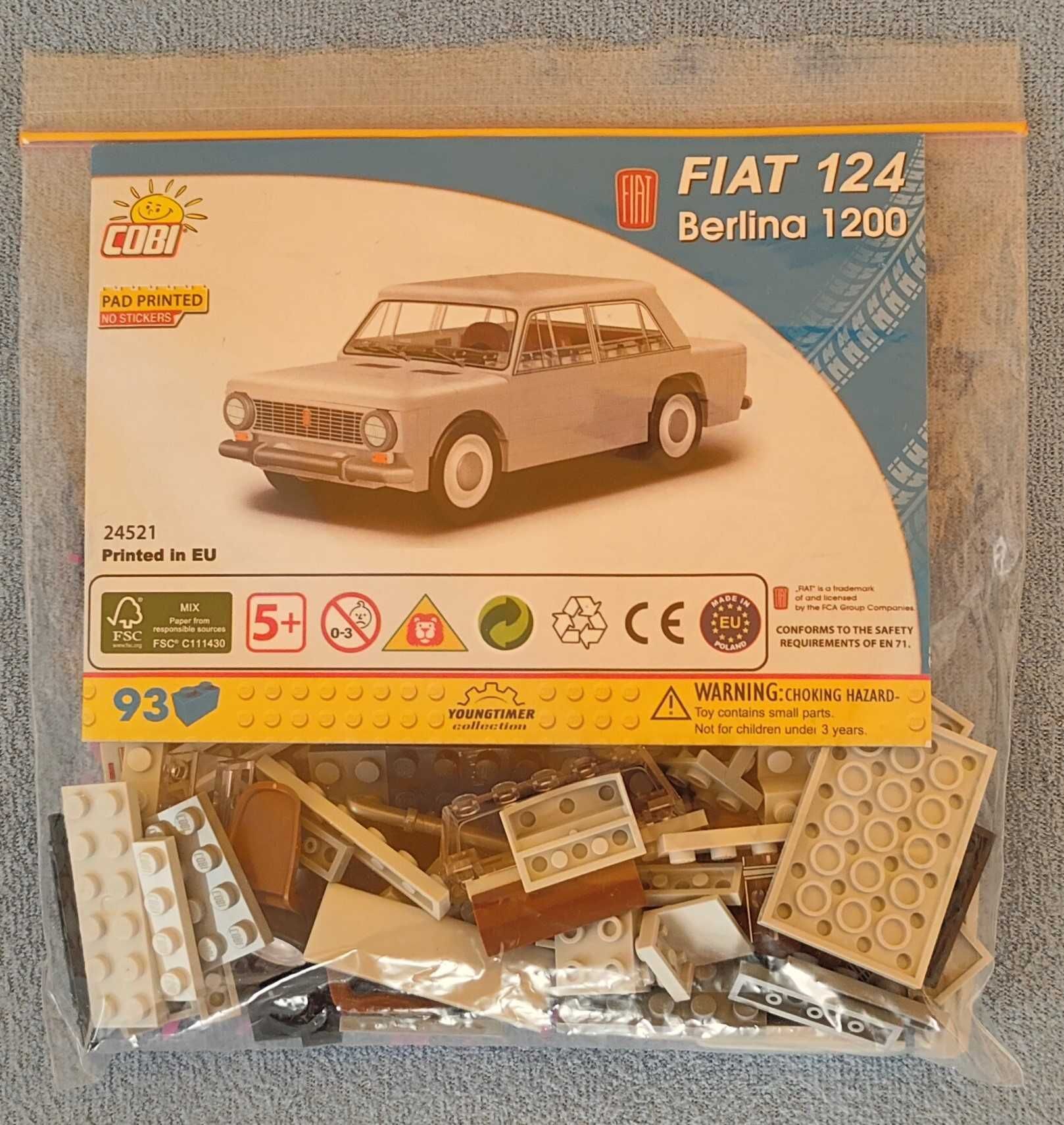 Klocki COBI 24521 - Fiat 124 Berlina 1200