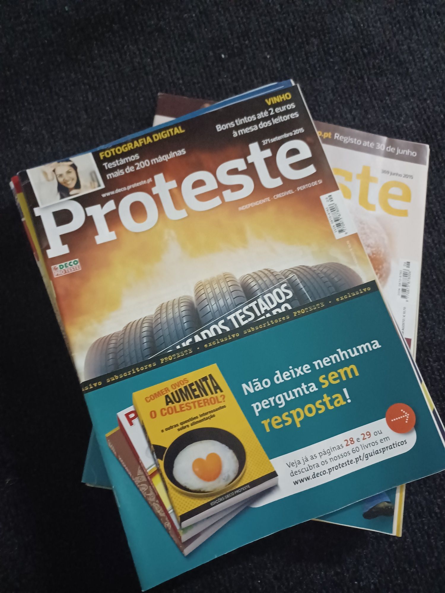 Revistas "Dinheiro e Direitos", "Teste Saúde" e Proteste