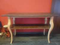 Stół - blat z płyty OSB, drewniane nogi