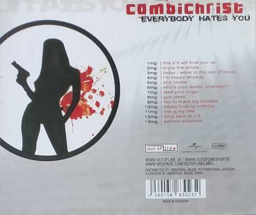 COMBICHRIST cd Everybody Hates You                                ebm