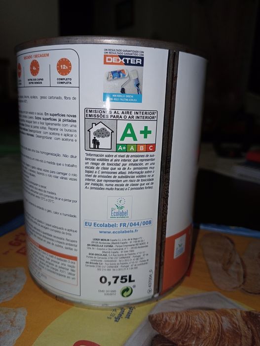 Tinta para pintura de Interior e exterior