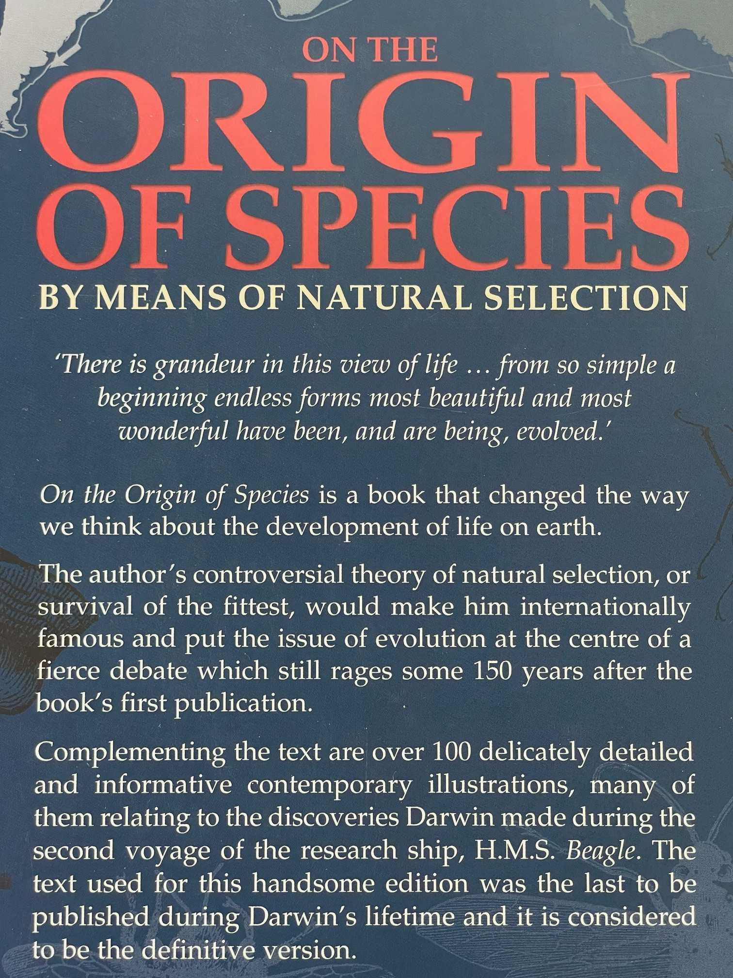 Livro científico - On The Origin of Species de Charles Darwin