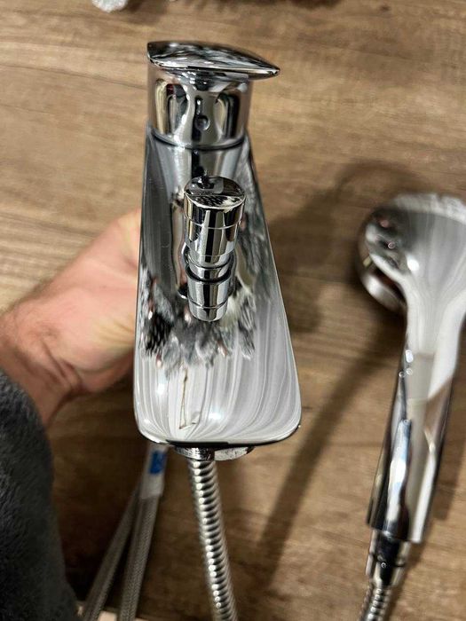 Змішувач для ванни Hansgrohe, на борт ванни з перемикачем на душ