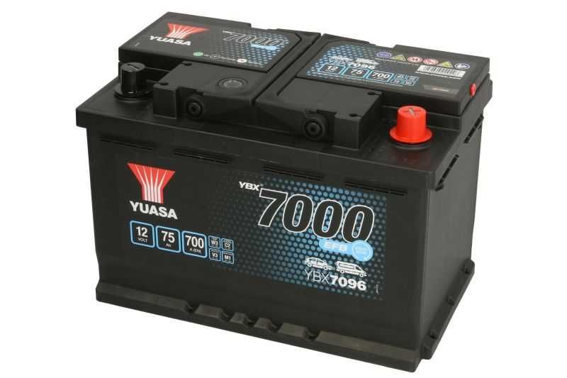 Akumulator Yuasa YBX7096 12 V 75 Ah 700A START&STOP EFB Pabianice