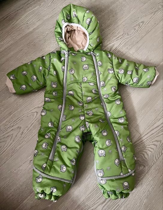 Теплий зимовий комбінезоний від народження і до року