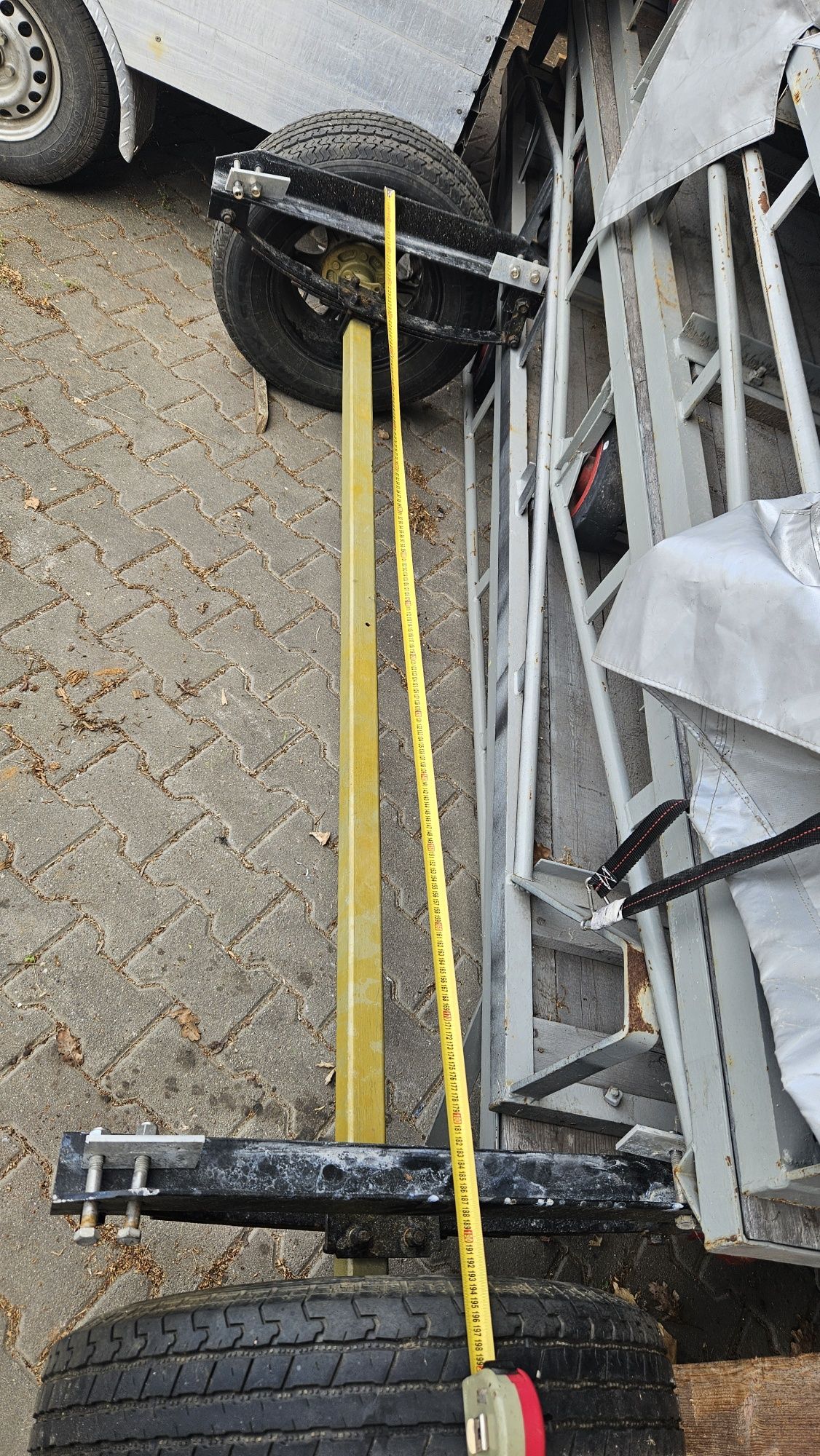 Oś z alufelgami  114.3x14 do przyczepy podłodziowej usa
