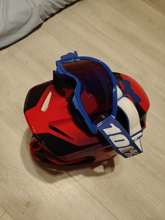 Kaks fox v1 ece rozm. M+ gogle 100%