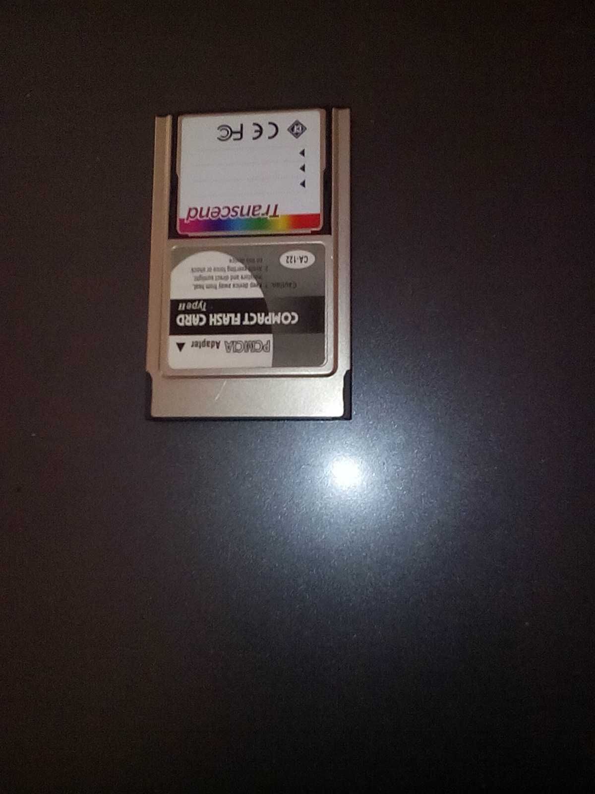 PCMCIA flash card CF adapter plus 4gb cf.unikat