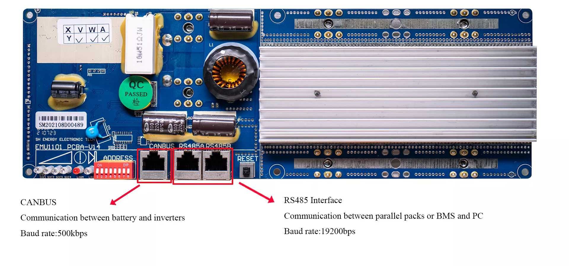 Bms Seplos 48V 100A 150A 200a 14S  e 16s