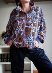 Mistral kurtka wiatrówka unisex print vintage y2k retro m/l lata 80