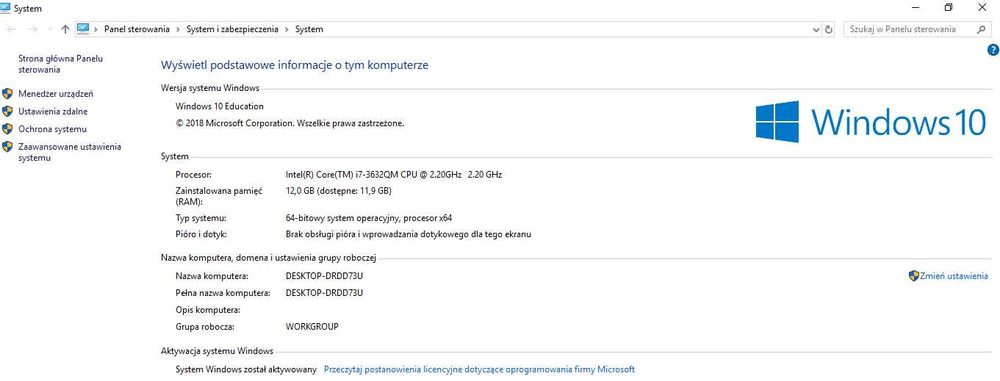 Laptop Lenovo Intel Core i7