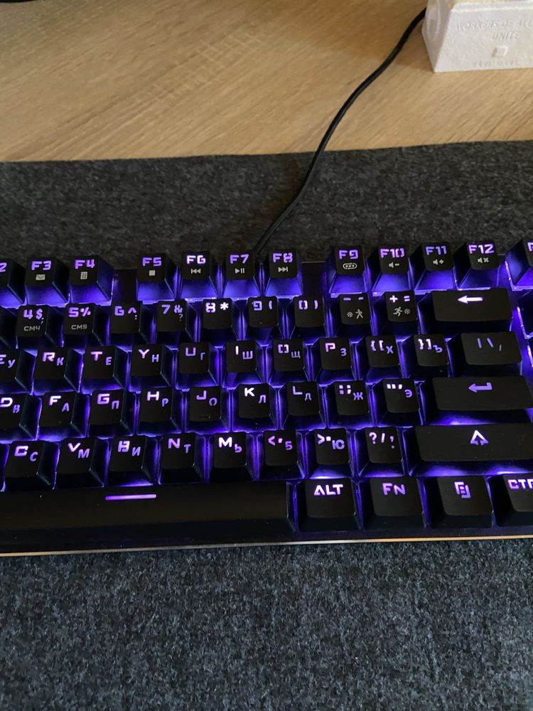 Механічна ігрова клавіатура ZUOYA X51  87 з RGB підсвіткою