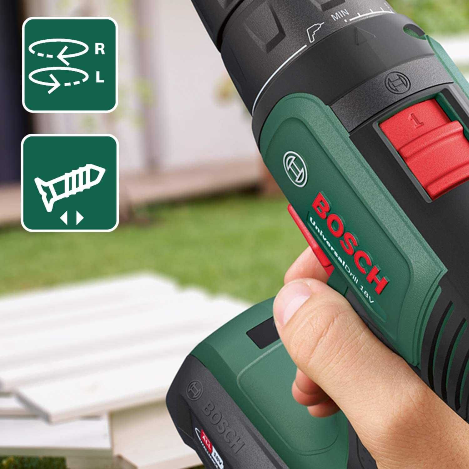 Bosch Home and Garden UniversalDrill - broca e aparafusadora , 18 V