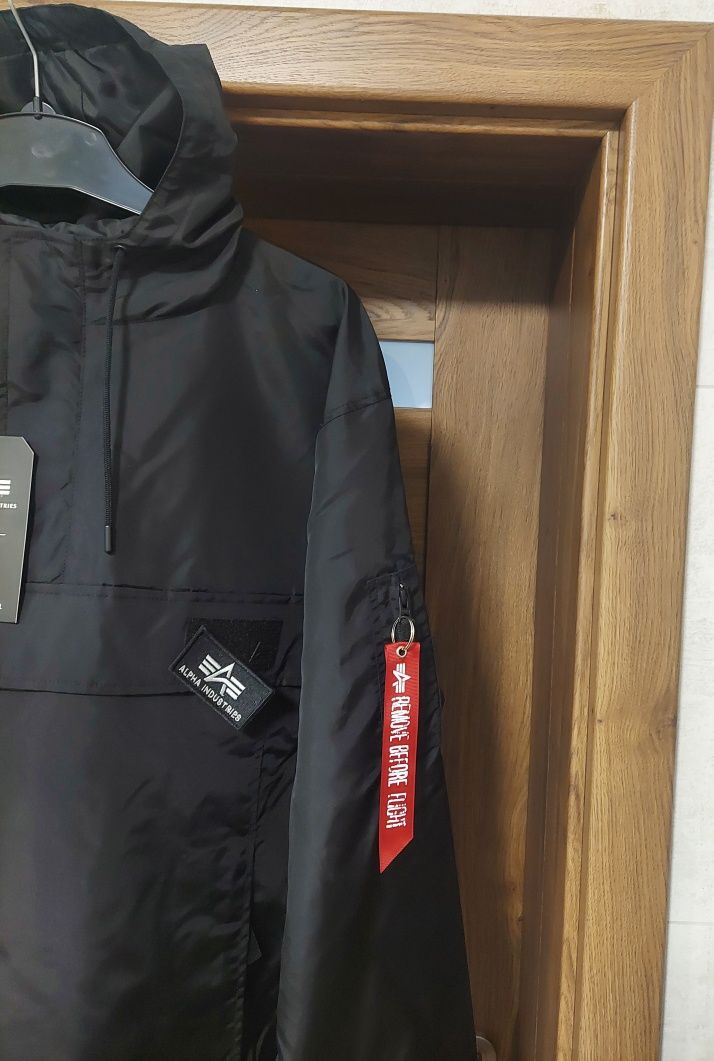 Kurtka Anorak Alpha Industries czarna rozmiar XXL