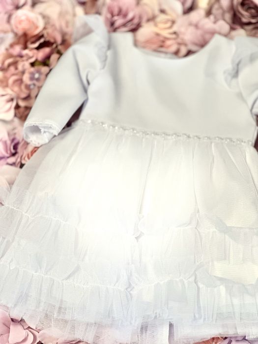 Sukienka biała chrzest 62