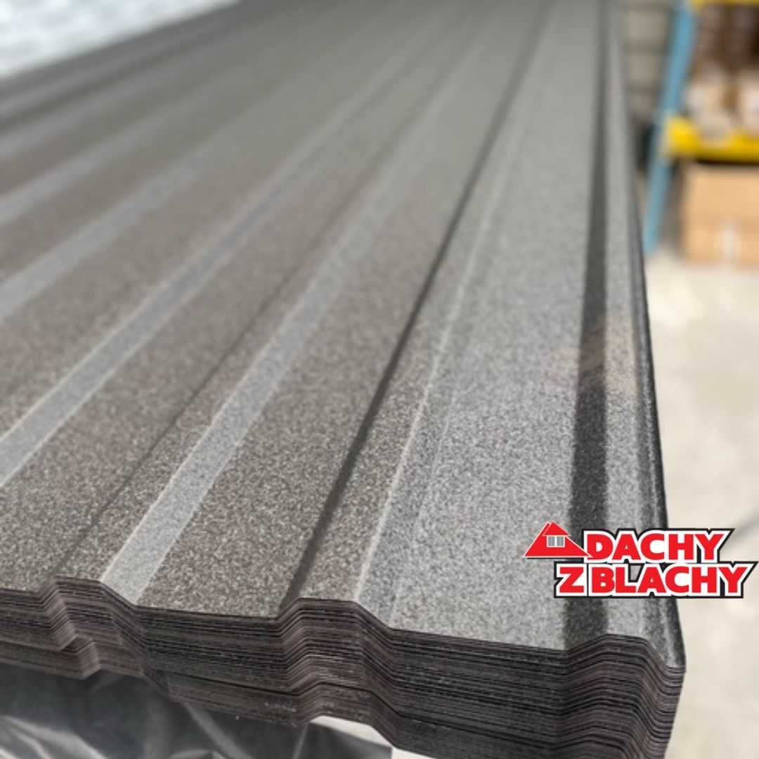 Blacha dachowa Trapez T-18 Czarny Mat