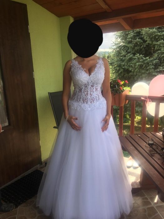 suknia ślubna księżniczka- rozmiar 38