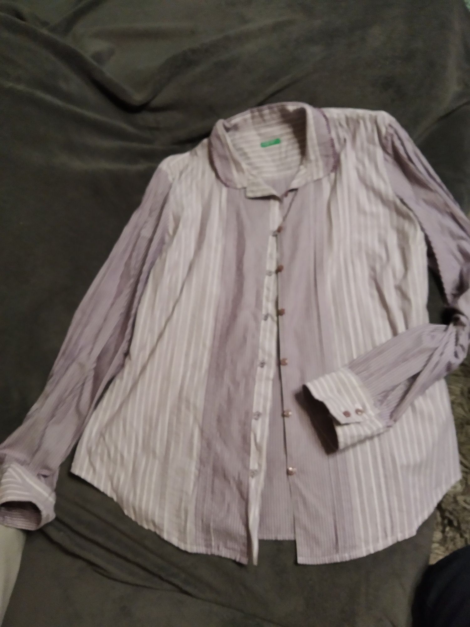 Bluzka koszulowa Benetton XXL