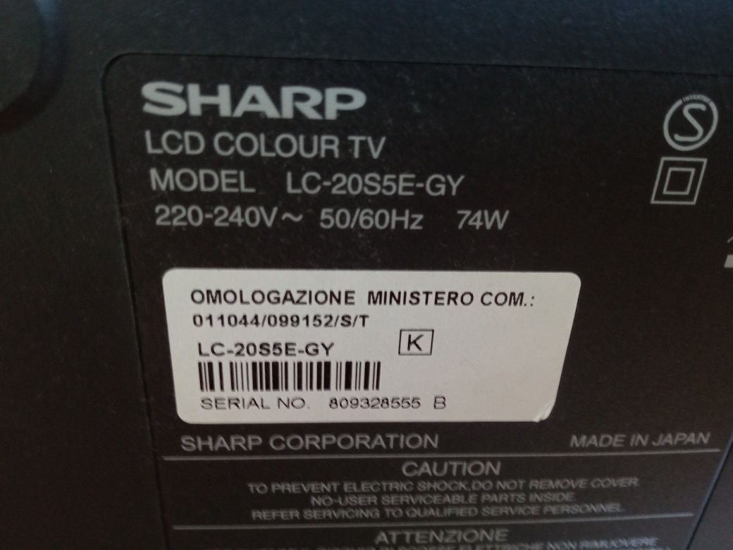 Telewizor Sharp Aquos 20 cali LC-20S5E-GY made in Japan