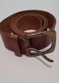 Ремень кожаный коричневый  на талию от 82 до 100 см  Jack & Jones