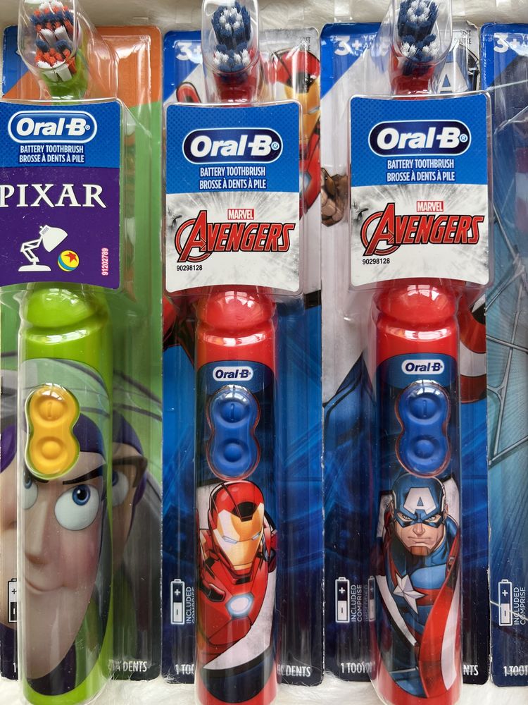 Зубная щетка Железный человек Электрическая щетка Iron Man Oral B Kids