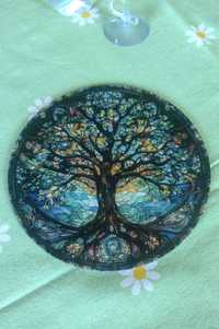 Witraż Dekoracja akrylowa na okno lub drzwi Drzewo życia
