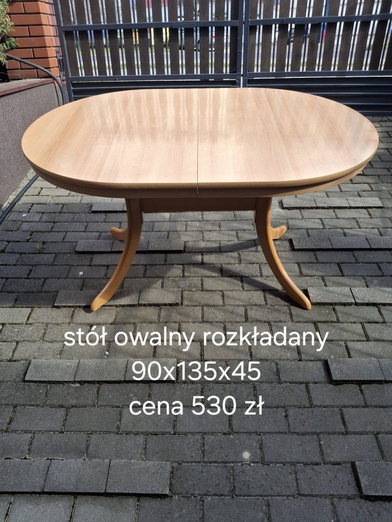 Stół okrągły prl
