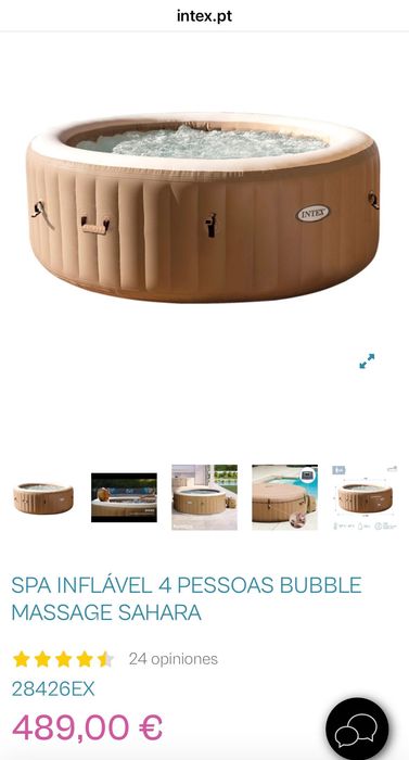 Jacuzzi intex como novo