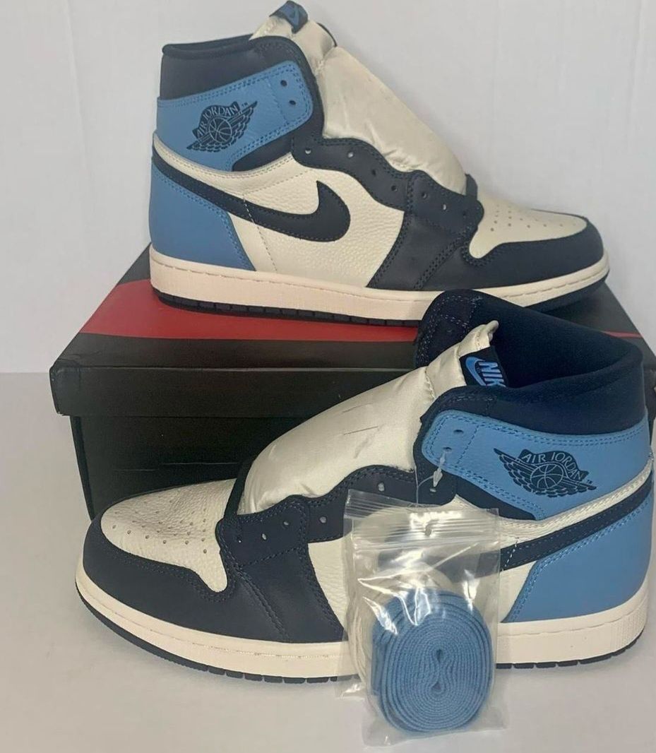 Jordan 1 unc  niebieskie