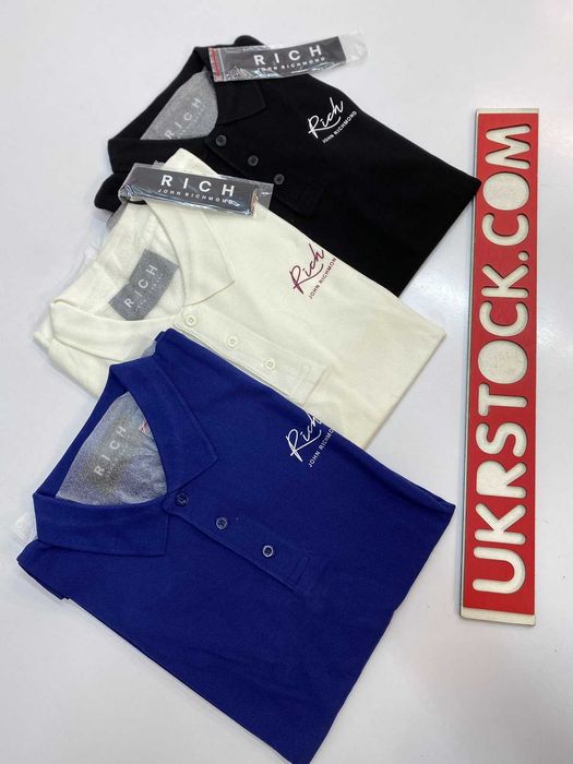 Чоловічі футболки поло Richmond оптом, сток оптом поло мужские