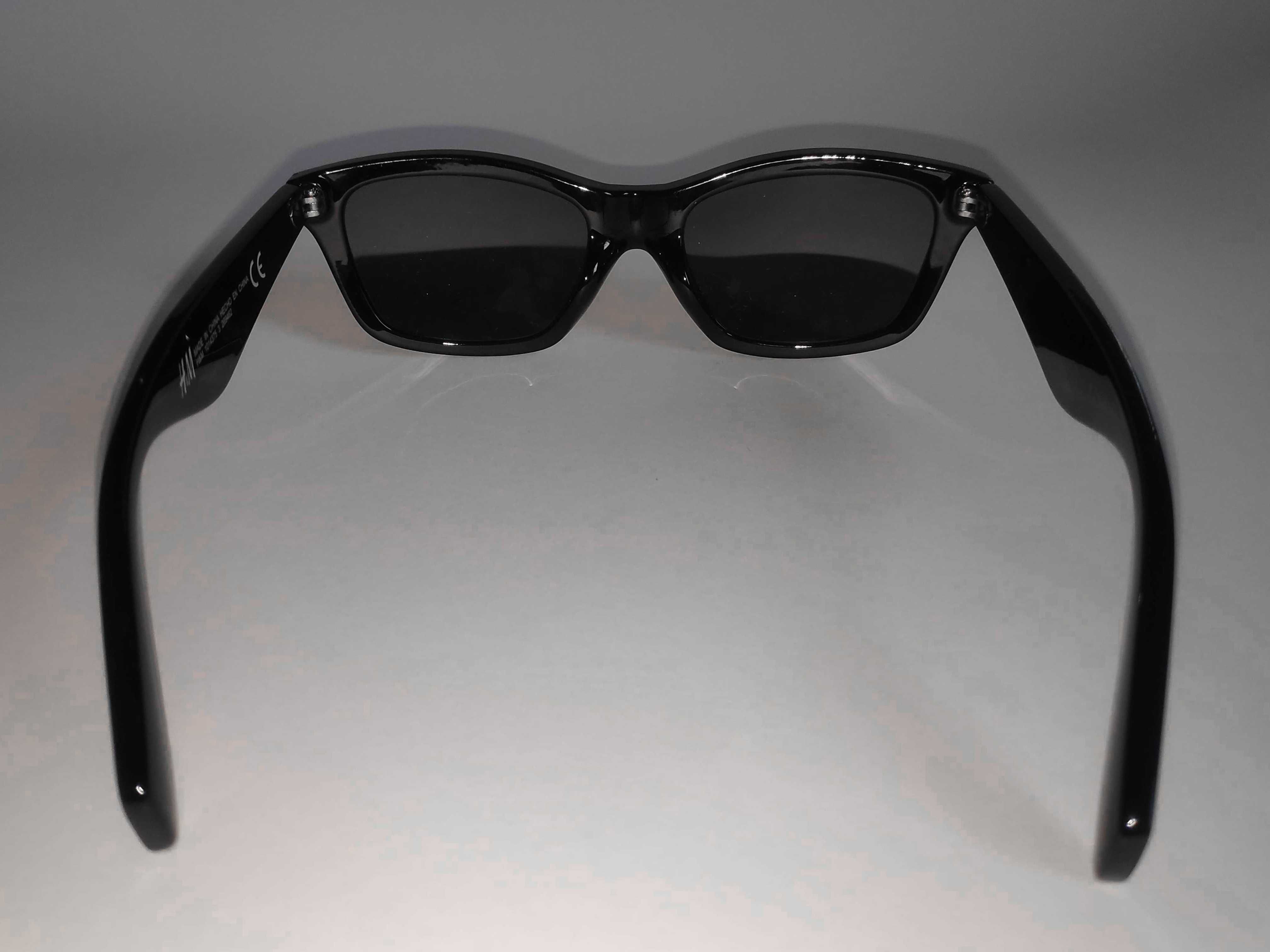 Okulary przeciwsłoneczne czarne damskie H&M