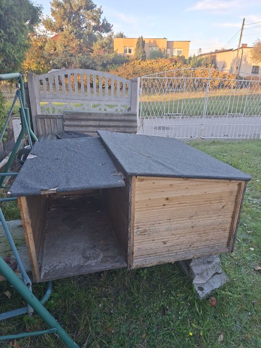 Buda dla psa, ocieplana, z otwieranym dachem