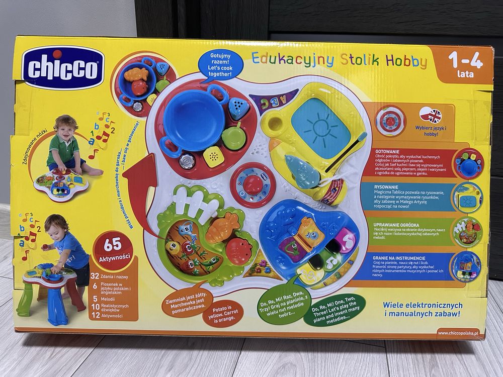 Chicco stolik edukacyjny hobby
