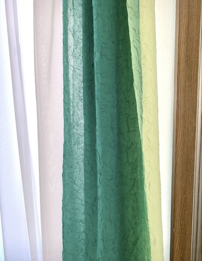 FIRANA WOAL szer. 580 cm na taśmie + ZASŁONA 500 cm KOMPLET