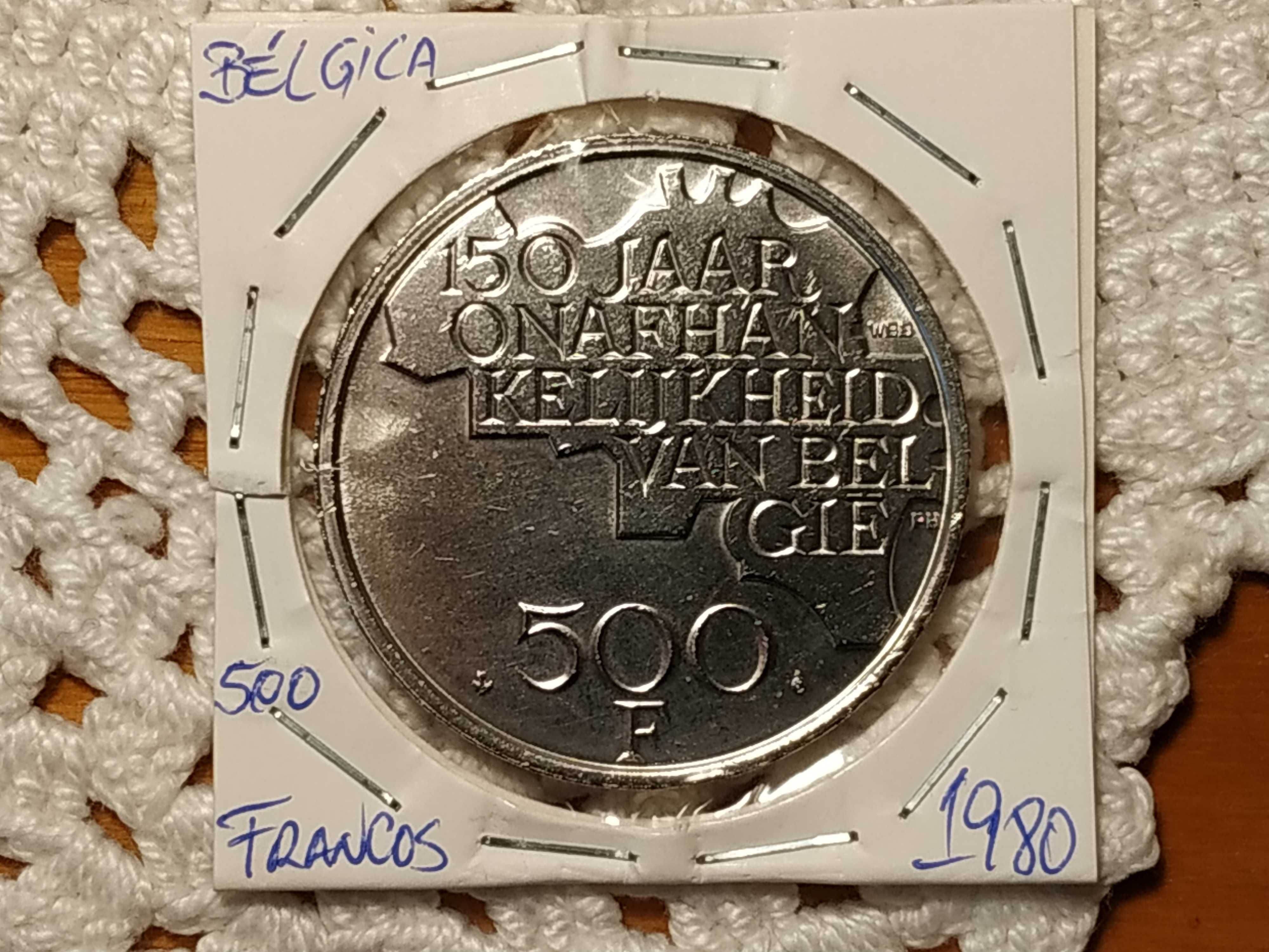 Bélgica - moeda de 500 francos de 1980 Belgie