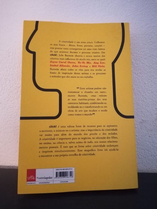 Livro Click! - Como Funciona a Criatividade de Julie Burstein