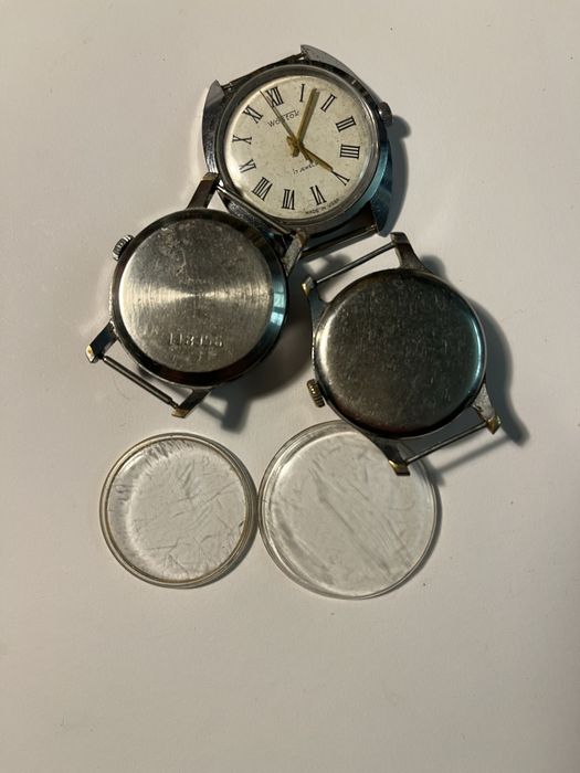 trzy zegarki, pobieda wostok