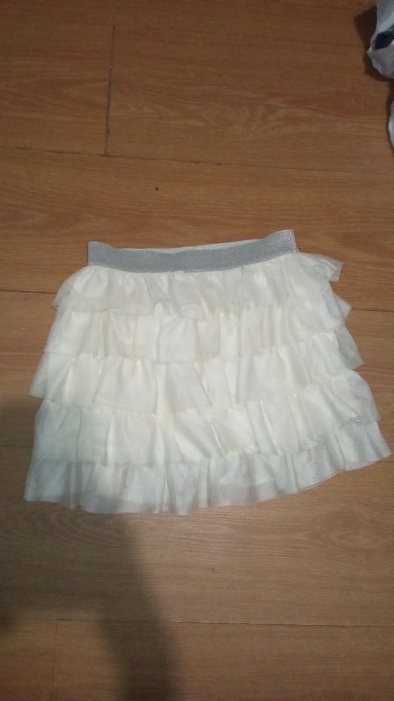 Нарядная юбка фатиновая молочного цвета пышная ту-ту